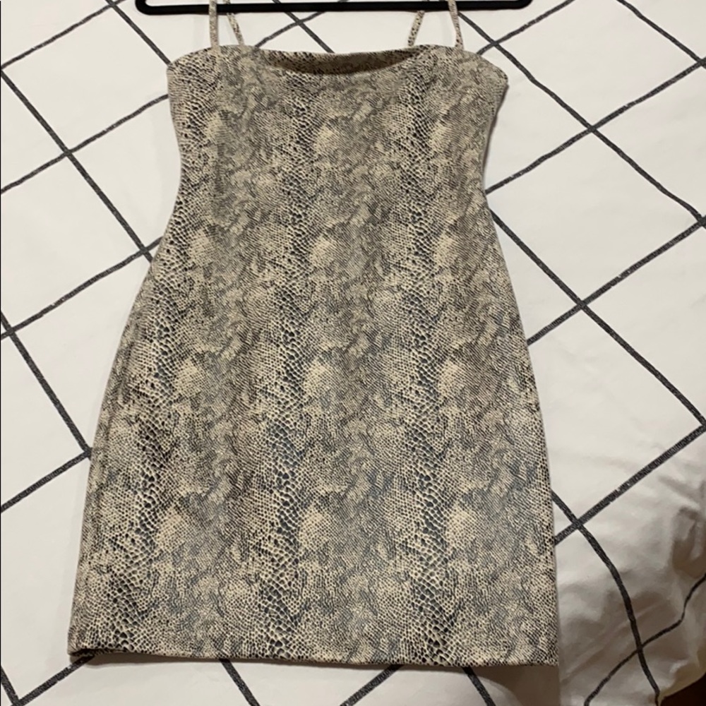 Snake print dress